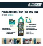 Pinza Amperometrica Capacimetro True Rms Temp Proskit - Image 7