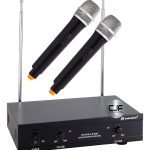 Microfono Inalambrico Doble Mano Audio Sonic Vhf Lx707