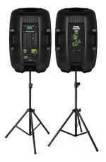 Kit 2 Bafles +2 Trípode Mic Probass Powerstage 215 Bt + Mic - Image 2