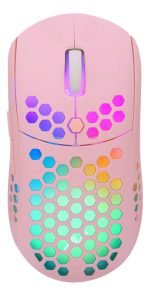 Combo Gamer Auriculares Y Mouse Led Kit Noga Rosa 4201 Rgb - Image 2