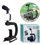 Soporte Estabilizador Para Celular Camara Luz Led Microfono