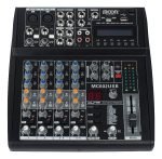 Mixer Moon De 6 Canales Con Usb Inc. Fuente Mc602usb
