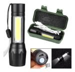 Linterna Tactica Militar Usb + Recargable + Cob - Image 2