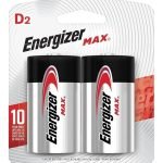 2 Pilas D Grande Energizer Max E95 Alcalina