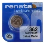 Pila Botón 362 1.55V 24mAh Óxido de Plata Renata