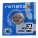 Pila Botón 371 1.55V 35-40mAh Óxido de Plata Renat