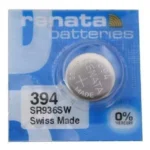 Pila Botón 394 1.55V 80mAh Óxido de Plata Renata