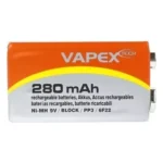 BATERIA VAPEX 9V 280MA RECARGABLE
