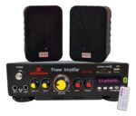 Combo Musica Funcional Amplificador + 2 Bafles 4  Senon Negro 41 W
