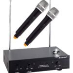 Microfono Inalambrico Doble Mano Audio Sonic Vhf L