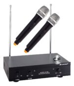 Microfono Inalambrico Doble Mano Audio Sonic Vhf L