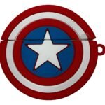 Auriculares Bluethoot Con Funda Del Capitan Americ