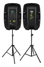 Kit 2 Bafles +2 Trípode Mic Probass Powerstage 215 - Image 2