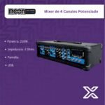 Consola Sonido Potenciada Moon M4250up Mixer Usb 2 - Image 4