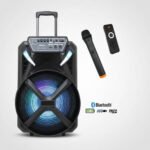 Parlante Karaoke Portátil 12'' Bluetooth Micrófono Inalámb. Negro - Image 3