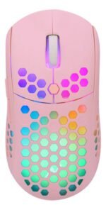 Combo Gamer Auriculares Y Mouse Led Kit Noga Rosa - Image 2