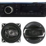 Combo Autostereo Bt/fm/aux + Par De Parlantes Luxe