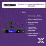 Micrófono Inalámbrico Vincha-solapa Senon Moon Uhf Maletín Color Negro - Image 3