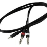 Cable Warwick Mini Plug Estereo A 2 Plug Mono Rcl2