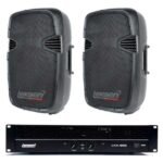 Combo Amplificador Lexsen Lxa900 + Par De Bafles P