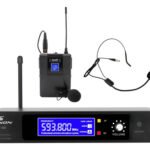 Micrófono Inalámbrico Vincha-solapa Senon Moon Uhf Maletín Color Negro