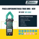 Pinza Amperometrica Capacimetro True Rms Temp Pros - Image 8