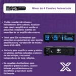 Consola Sonido Potenciada Moon M4250up Mixer Usb 2 - Image 2