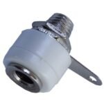Conector Jack Banana para Chasis blanco