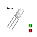 LED 5MM  BICOLOR ROJO/VERDE (3 PATAS) 3V