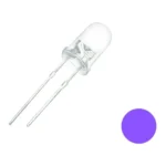 LED 5MM CRISTAL ULTRA VIOLETA 3V