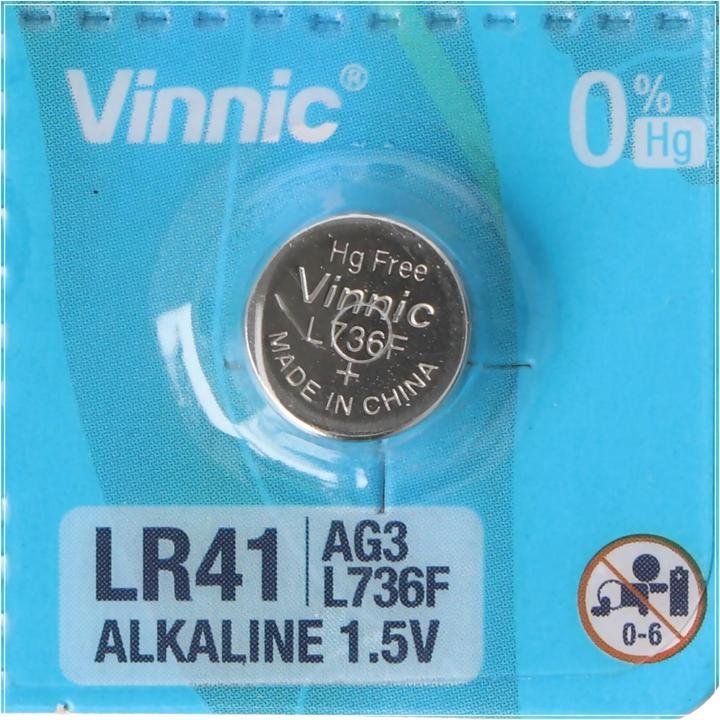 lr41vinnic.jpeg Pila 392A LR41 G3 192 Alcalina Maxell 1.5V - Image 1