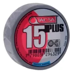 CINTA AISLADORA GRIS 19mm x 0,15mm x 10mts TACSA