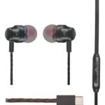 Auriculares In-ear Microfono Y Conector Usb Tipo C Vapex Negro