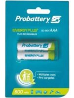 Pack X2 Pilas Recargables Aaa Probattery 800 Mah