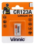 1 Pila Cr123 Vinnic Lithium 3v Litio