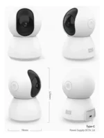 Camara De Seguridad Domo Wifi Interior 3mp Audio Smart Life Blanco - Image 4