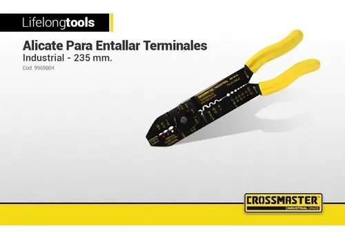D_935872-MLA100063618173_122025-O Alicate Entallar Terminales Y Pelacables Crossmaster 9969804 - Image 1