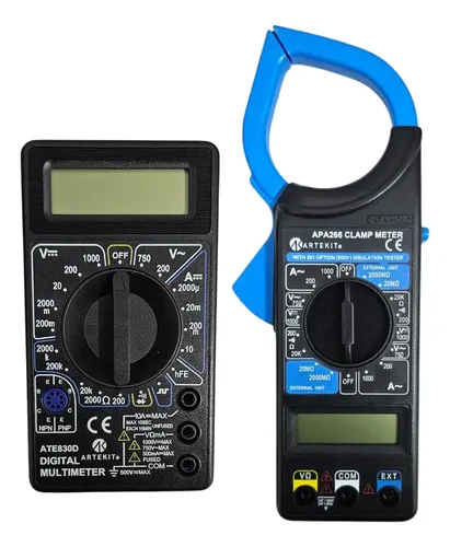 D_947241-MLA111449392949_052026-O Combo Tester Y Pinza Amperometrica + Puntas Artekit - Image 1