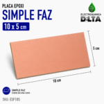 Placa Epoxi Simple Faz 10x5 Electroquimica Delta - Imagen 2