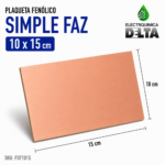 Plaqueta Fenolico Simple Faz 10x15 Delta - Imagen 2