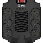 Estabilizador De Tesion 6 Tomas 600w Et6600y1 Baw Negro