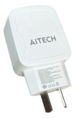 Cargador Rápido De Pared 5.8a 2 Puertos Usb Blanco Aitech - Imagen 2