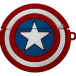 Auriculares Bluethoot Con Funda Del Capitan Americ