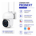 Camara De Seguridad Wifi 3mpxl Audio Exterior Pronext Blanco - Imagen 2