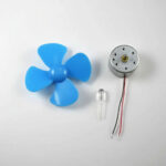 Generador De Energia Eolica Arduino 3v Helice + Motor E106 - Imagen 2