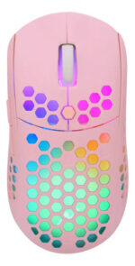 Combo Gamer Auriculares Y Mouse Led Kit Noga Rosa - Imagen 2