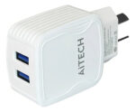 Cargador Rápido De Pared 5.8a 2 Puertos Usb Blanco Aitech - Imagen 3
