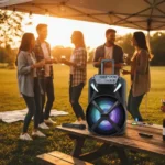 Parlante Karaoke Portátil 12'' Bluetooth Micrófono Inalámb. Negro - Imagen 4