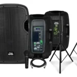 Kit 2 Bafles +2 Trípode Mic Probass Powerstage 215
