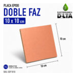 Placa Epoxi Doble Faz 10x10 Electroquimica Delta - Imagen 2